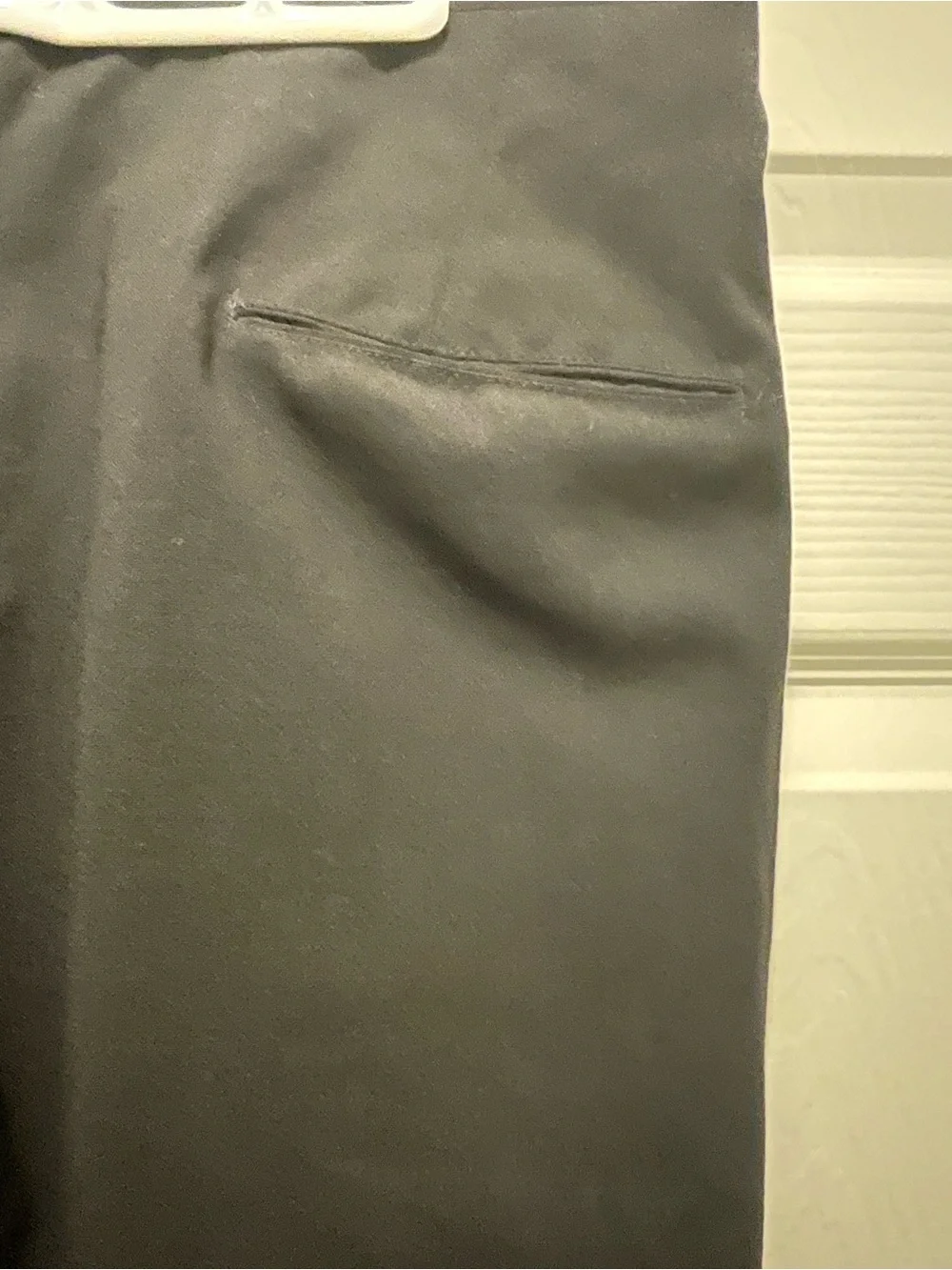 Black Men's Dress Pants - Classic Tuxedo Stripe